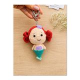 Thezuffy El Yapımı Amigurumi Deniz Kızı Örgü Anahtarlık – Sevimli Hediyelik, Anahtarlık & Çanta Aksesuarı