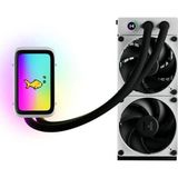 Thicc Q60 qRGB LCD 240mm Intel-AMD Uyumlu İşlemci Sıvı Soğutucu (FAN-HYTE-Q60-BW)