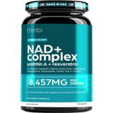 Thinbi Nad 8457 mg Extra Strength, Green Tea + Astaxanthin For Women & Men, Resveratrol, COQ10, Alpha Lipoic Acid – Energy Antı-Agıng,cell Regeneration 60 Capsul.abd Menşei - Aromasız
