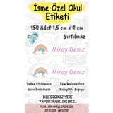 Think And Print Okul Etiketi Kalem Defter Etiketi Özel İsim Yazılabilen Etiket 150 Adet etiketokul12
