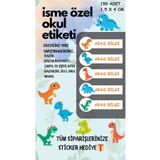 Think And Print Okul Etiketi Kalem Defter Etiketi Özel İsim Yazılabilen Etiket 150 Adet etiketokul5