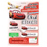 Think And Print Okul Etiketi Kalem Defter Etiketi Özel Isim Yazılabilen Etiket Cars