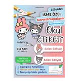 Think And Print Okul Etiketi Kalem Defter isimli Etiket Isim Yazılabilen Özel Tasarım Kız 150 Adet