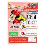 Think And Print Okul Kalem Defter Etiketi Özel Isim Yazılabilen Etiketi Sticker Seti - 150 Adet