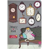 Think Book Thinkbook Zamansız Kediler Haftalık Plan Ajandası - Kedi Saatler 15X21,5 - Renkli