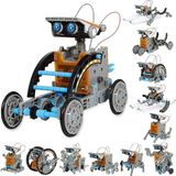 Think Master Educational Solar Robot 13-In-1 Eğitici Bilim Kiti Güneş Enerjisiyle Çalışan Kendin Yap Robot Bilim Kiti