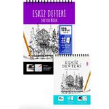 Thinkbook Eskiz A5, A4 Spiralli Defter 2'li Set - 1 - Çok Renkli