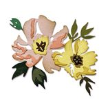 Thinlits zımba kalıbı seti, 7 parçalı set, Brushstroke Flowers #1 Tim Holtz