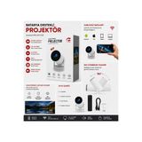 thmz Taşınabilir Android Mini Projeksiyon Cihazı Bataryalı WiFi 6 4K Destekli 180° Dönebilen Full HD LED Projeksiyon