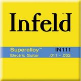 Thomastik In111 Elektro Gitar Tel Seti - Infeld Super Alloy (Profesyonel - .011) | Super Alloy Sargı Teknolojisi, Dengeli Manyetik Tepki Ve Uzun Süreli Parlak Ton | Ölçü: .011 - .052 Medium (6'Lı Tam