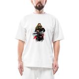 Thor And Stormbreaker Oversize Beyaz Tişört - XL