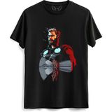 Thor Mjolnir Dijital Baskılı Hammer Unisex Siyah Tshirt