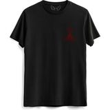 Thor Mjolnir Resimli Baskılı Hammer Unisex Siyah Tshirt