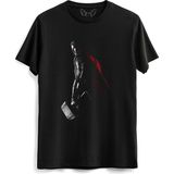 Thor Mjolnir Tasarımlı Hammer Unisex Siyah Tshirt