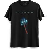 Thor Mjolnir Tasarımlı Resimli Hammer Unisex Siyah Tshirt - XL