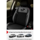 Thor Tay Tüyü Oto Koltuk Kılıfı (Fiat Egea-Linea-Punto-Albea-Marea-Tipo-Uno Uyumlu) - Füme