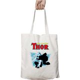 Thor The Mighty Iki Tarafı Kalıcı Baskılı Yıkanabilir Okul Plaj Omuz Bez Çantası