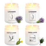 THORNWOLF Ev Kokulu, Lavanta Mum Seti, Ev için Aromaterapi Kavanoz Mumları, 793 ml 200 Saat Uzun Ömürlü Mumlar, Kadınlar, Doğum Günü, Sevgililer Günü, Yıldönümü için Kokulu Mum Hediye Seti