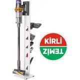 Thorqart Dyson Gen5 Detect Uyumlu Dikey Süpürge Standı Dyson V15 - V12 - V11 - V10 - V8 Modellere Uyumlu - Beyaz
