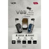 Thorqart Makaralı Bluetooth Kulaklık V83 LED Ekranlı Kulaklık 20 Saat Kesintisiz Kullanım - Gri