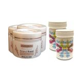 Three Brand 100 ml Arnavut Aklık Kremi 3 Adet + Foot Care Cream Cooling Peppermint 50 ml Ayak Bakım Kremi Nane Ferahlığı ve Kokusu 2 Adet