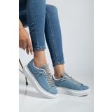 Three Bross Günlük Spor Ayakkabı Sneakers Siyah Beyaz Mavi Ortopedik Tabanlık Kaydırmaz Taban