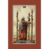 Three of Wands - Tarot Card Notebook - Card No.29 (Color Ed.): A5 Ruled Lined Tarot Journal Diary Sketchbook Notebook - Three of Wands (Progress and Foresight)