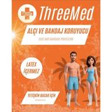 ThreeMed Alçı ve Bandaj Koruyucu - Yetişkin Bacak Su Geçirmez Her Islak Alanda Kullanım Kırık Bandaj gibi Durumlar İçin Banyo ve Duş Ürünü Alçı Bonesi