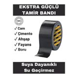 THREESTEP Çok Amaçlı Su Geçirmez Sızdırmaz Dayanıklı Izolasyon Siyah Tamir Bandı 45 Mm 8 Mt 1 Adet Güçlü Tamir