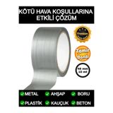 THREESTEP Çok Amaçlı Su Geçirmez Sızdırmaz Izolasyon Gri Tamir Bandı 48 Mm 10 Mt 1 Adet Güçlü Yalıtım Bant Tam