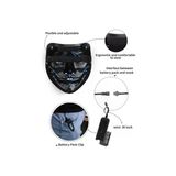 Threestep Led Neon Maske Yetişkinler Maske Karanlıkta Büyümek Maskeleri Cadılar Bayramı