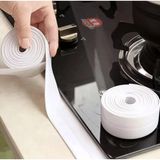 Threestep Su Sızdırmaz Geçirmez Bant Lavabo Küvet Kenar Bandı Küvet Duş 3,2 M X 38 Tamir Bandı Beyaz