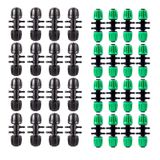 Threlaco 32 adet dikenli Tee 1/2 inç ila 1/4 inç sulama tüpü sulama saptırıcı damla bant adaptörü (0.6-0.64 "OD) 16mm PE boru kilidi dişi konnektör 47 boru değişken çaplı altı yönlü adaptör