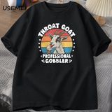 Throat Goat T Shirt Unhinged Tee Shirts Women Gag Gift Retro Dank Meme Tees Adult Humor Cotto 2880 - Siyah - XL