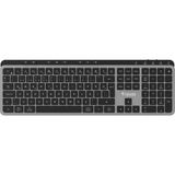 Throne Elite K1 Sessiz Switch 110+8 Multimedya Tuşlu Windows & Macos Uyumlu Premium Alüminyum-Metal Kablosuz Ofis Klavyesi (2.4ghz + Çift Bluetooth Profili) - Aydınlatma yok