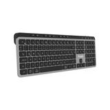 Throne Elite K1 Sessiz Switch 110+8 Multimedya Tuşlu Windows & Macos Uyumlu Premium Alüminyum-Metal Kablosuz Ofis Klavyesi (2.4ghz + Çift Bluetooth Profili)