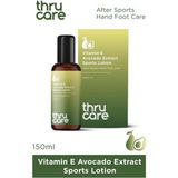 THRU CARE Avokado Özlü Sporcu Losyonu E Vitamin Onarıcı Spor Sonrası El-Ayak Bakımı Losyon Krem