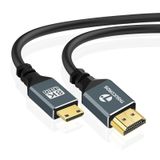 Thsucords 8K Mini HDMI - HDMI Kablosu 15FT, Esnek İnce ve İnce 48Gbps HDMI - Mini HDMI 2.1 Kablo Kamera, Kamera, Video Kamera, Tablet ve Grafik/Ekran Kartı, Dizüstü Bilgisayar için 8K@60HZ 4K@144HZ'yi
