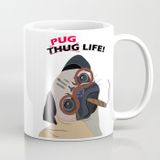 Thug Life Pug Life Porselen Kupa Bardak