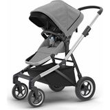 Thule Sleek Grey Melange on Aluminium Bebek Arabası - Açık Gri