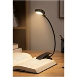Thundara Mini Kitap Okuma Lambası Ledli Klipsli Kitap Okuma Işığı Mandallı Pilli Masa Işığı