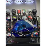 Thunder 4 Gloss Blue Kask (Şeffaf Vizörlü) - Parlak Mavi