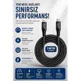 Thunderbolt 5 Usb-C To Usb-C Kablo, 80Gbps-120Gbps Veri Transferi, Pd240w Power Delivery,