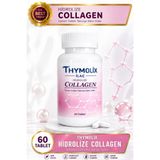 THYMOLİX İLAÇ Hidrolize Collagen Tablet – 60 Adet | Tip 1–3 Kolajen, C Vitamini Destekli