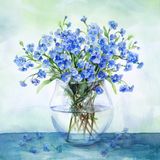 Ti-Flair Forget Me Not Desenli 3 Katlı Kağıt Peçete 33 x 33 cm 1 Paket Çiçek Desenli