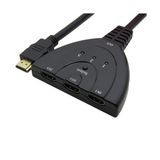 Ti-Mesh 3 Port Hdmı Auto Switch Pigtail 3 İn 1 Out Switcher Splitter 1080P Adapter Kablo - 25Cm
