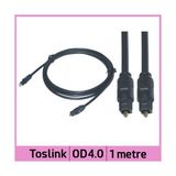 Ti-Mesh Digital Fiber Optical Od4.0 Toslink Ses Kablosu - Siyah - 1M