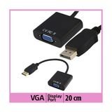 Ti-Mesh Displayport To Vga Kablo Hdtv Pc - 20Cm