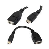 Ti-Mesh Micro Usb - Otg Kablo - 15Cm