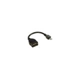 Ti-Mesh Mikro 5P M Otg / Usb 2.0 A F - 12Cm - Nickel/Black